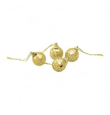 BOULES A FACETTE MINI OR 3x3CM (12)