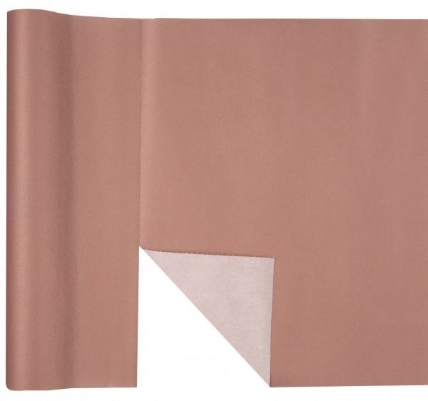 CHEMIN DE TABLE AIRLAID ROSE GOLD PREDECOUPE 40CMx4.80M