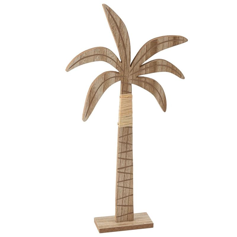 PALMIER BOIS ET RAPHIA 21x41CM