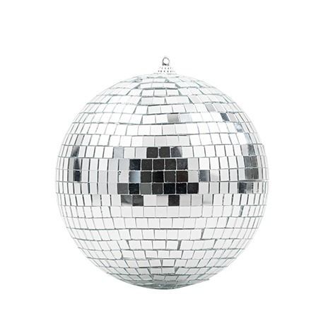 BOULE A FACETTES A SUSPENDRE MIROIR ARGENT 16CM