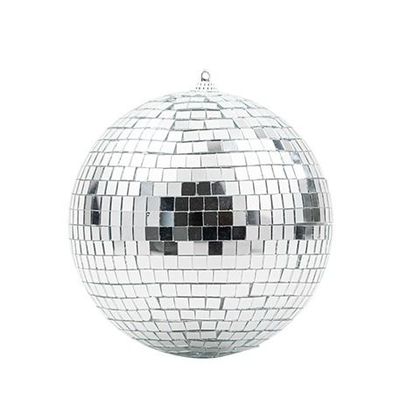 BOULE A FACETTES A SUSPENDRE MIROIR ARGENT 16CM