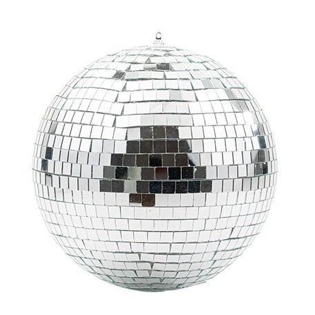 BOULE A FACETTES A SUSPENDRE MIROIR ARGENT 20CM