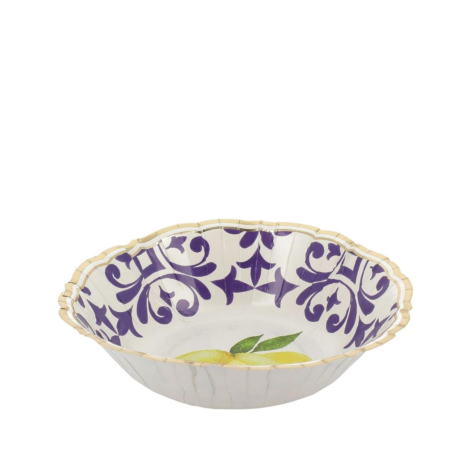 COUPELLE DOLCE VITA BLEU ROI JAUNE BLANC ET OR 13.5CM (x8)