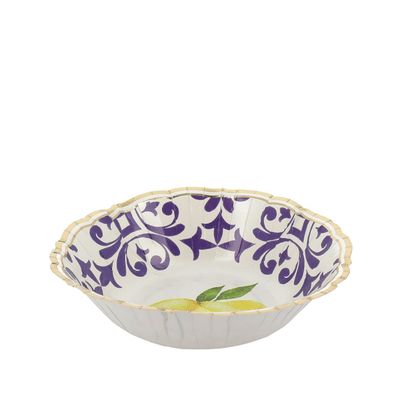 COUPELLE DOLCE VITA BLEU ROI JAUNE BLANC ET OR 13.5CM (x8)