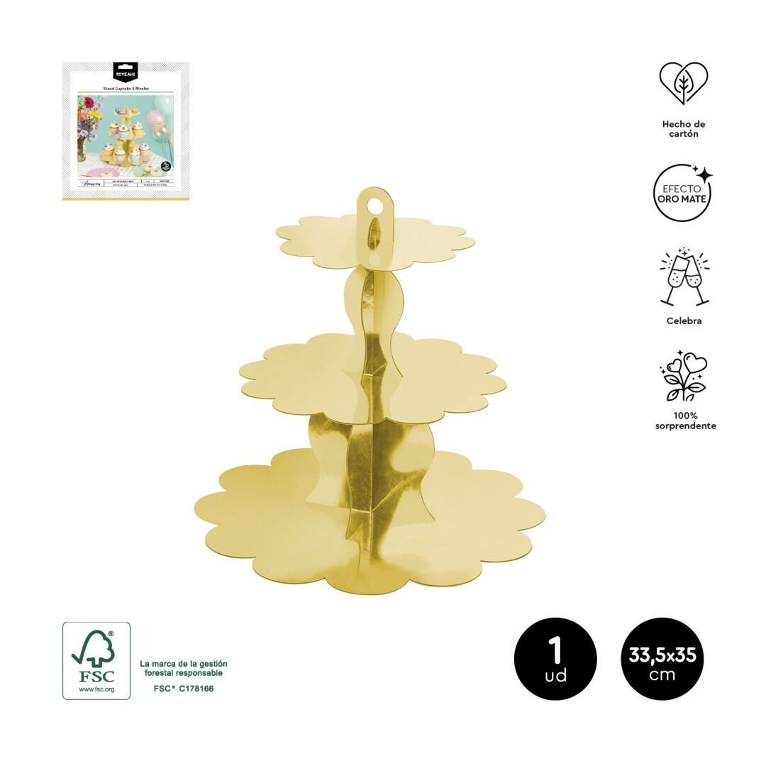 SUPPORT A CUPCAKE OR 3 NIVEAUX 33.5X35CM