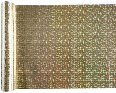 CHEMIN DE TABLE POLYESTER OR BRILLANT 27CMx3M