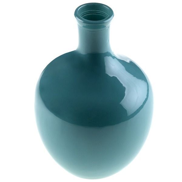 VASE DAME JEANNE VERRE BLEU 8x12CM