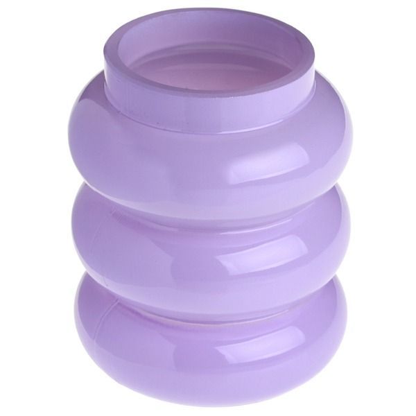 VASE VERRE ONDULE PARME 6x8.5CM