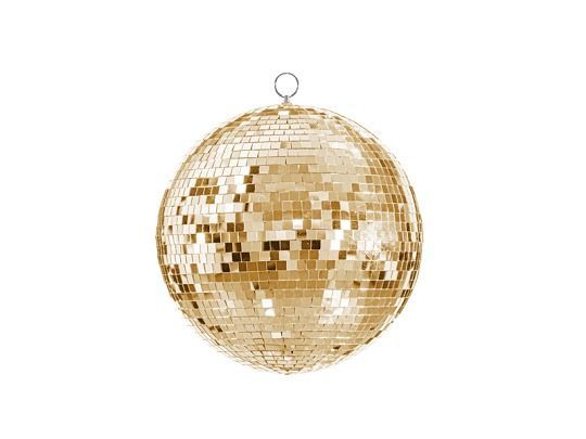 BOULE A FACETTES DOREE 30CM