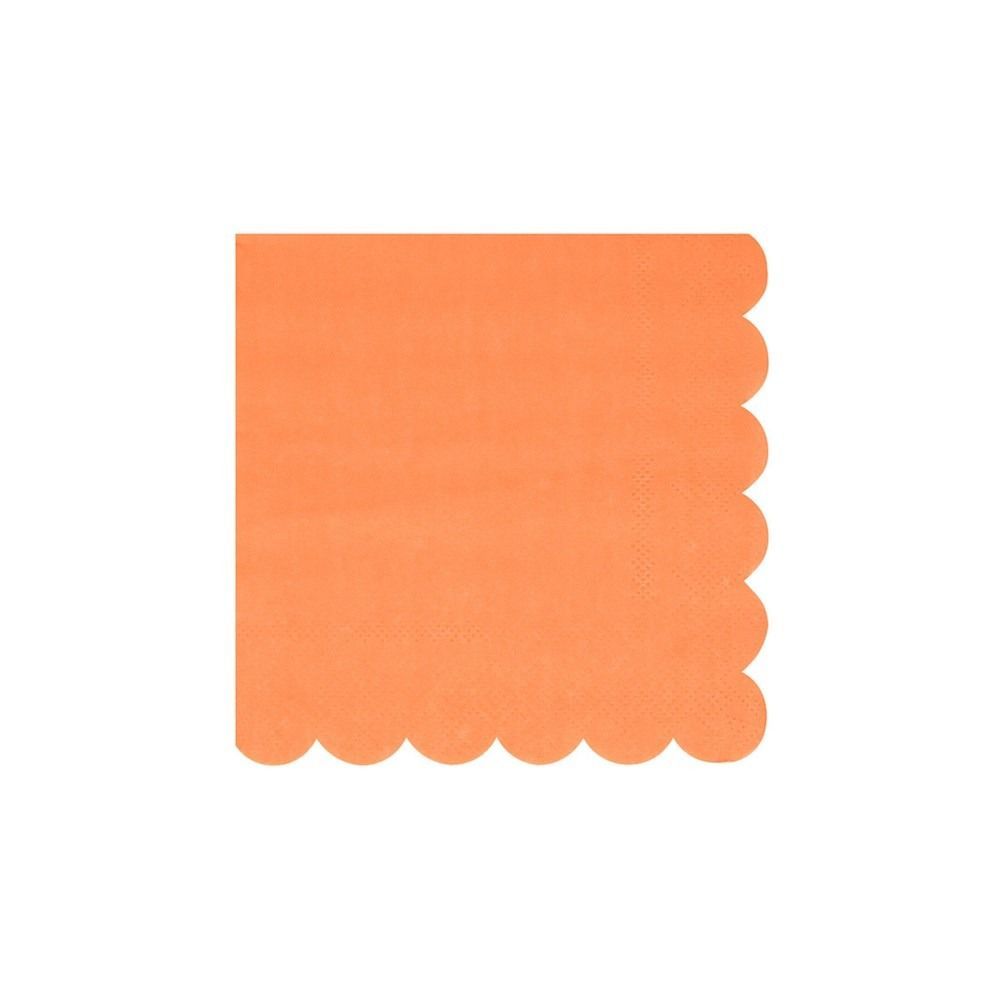 SERVIETTE COCKTAIL PAPAYE BORD BISCUIT 25CM (x16)