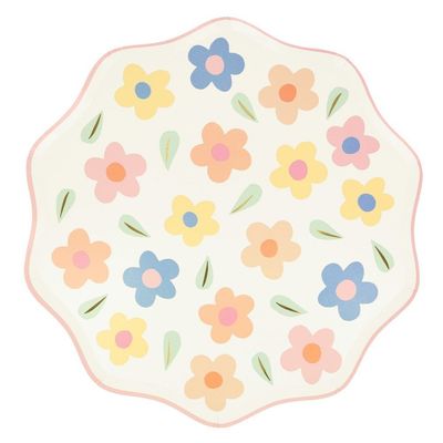 ASSIETTE HAPPY FLOWERS 26.7CM (x8)