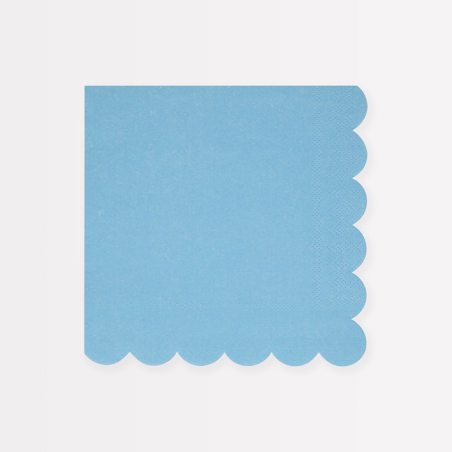 SERVIETTE BLEUET BORD BISCUIT 33CM (x16)