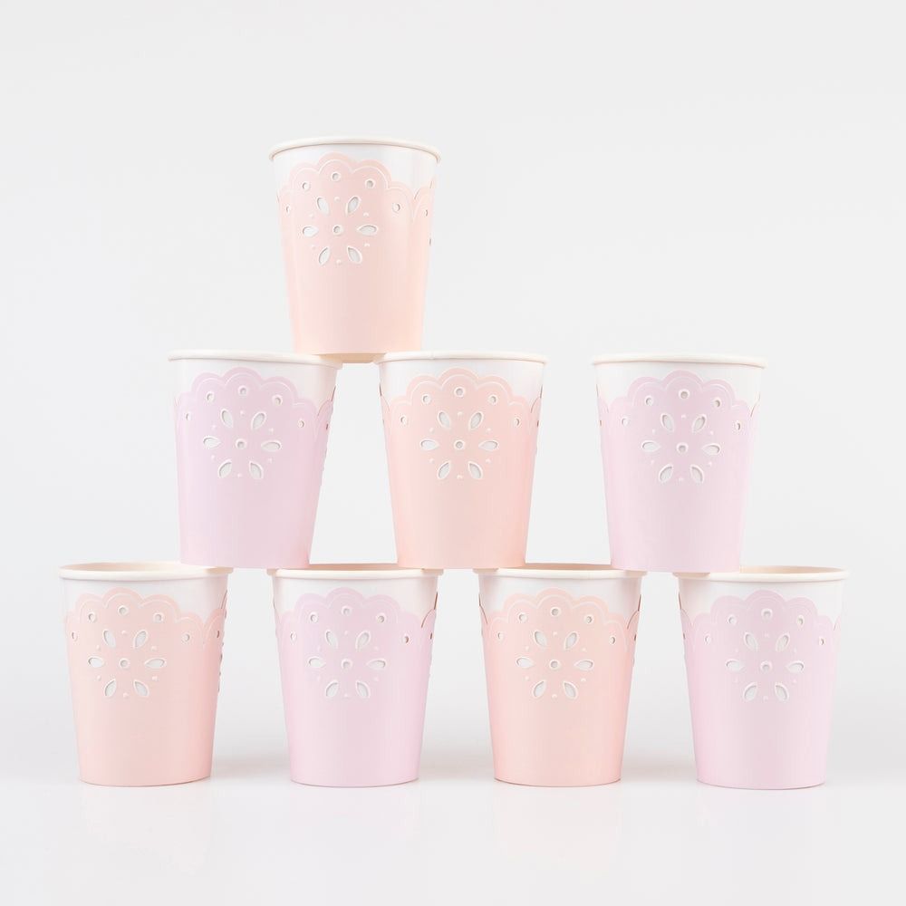 GOBELETS BRODERIE ANGLAISE PECHE PARME (8)