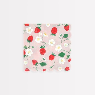 SERVIETTES FRAISES 33CM (16)