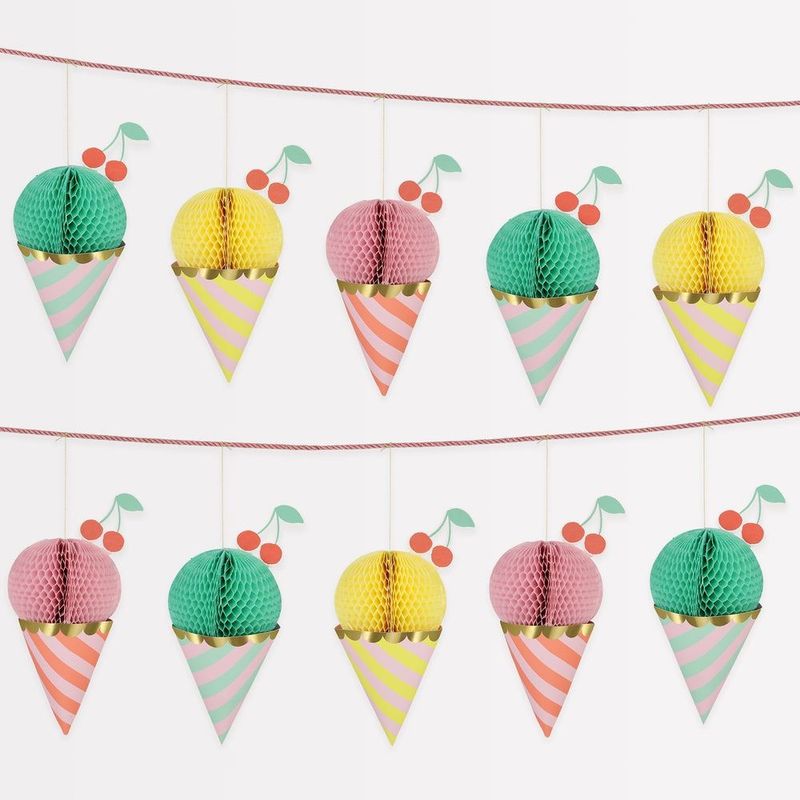 GUIRLANDE CORNET DE GLACE 1.80M