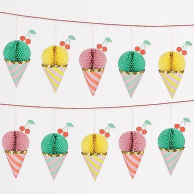 GUIRLANDE CORNET DE GLACE 1.80M