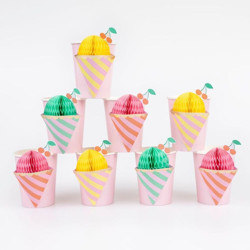 GOBELETS CORNETS DE GLACE (8)