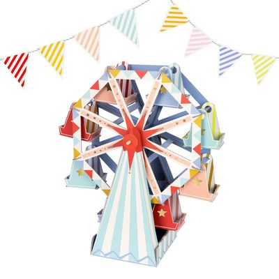 CENTRE DE TABLE ROUE DE FETE FORRAINE 37 X 43 X   23 CM