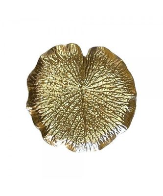 DESSOUS D'ASSIETTE NENUPHAR DORE
