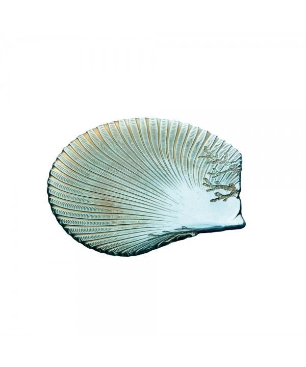 COUPELLE COQUILLAGE BLEUE MER 27X28X2CM