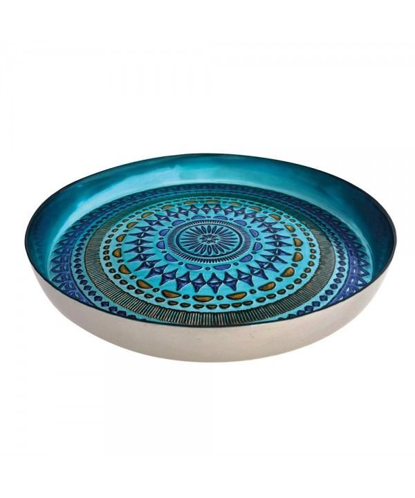 PLATEAU BLEU COACHELLA 34.5X34.5X4.5CM