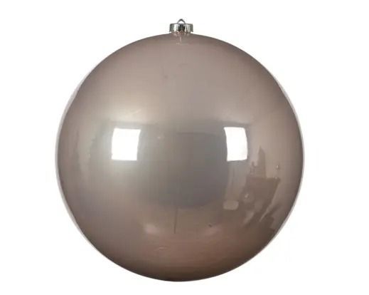 BOULE ROSE BRILLANT 20CM