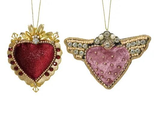 COEURS VELOURS 2 ASS 10CM