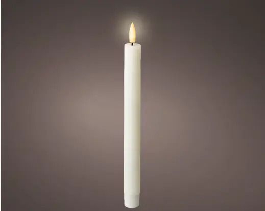 BOUGIE LED MECHE DE CIRE BLANCHE 24.5CM