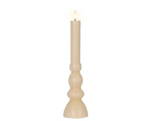 BOUGIE LONGUE EFFET BOUGEOIR CREME 31CM