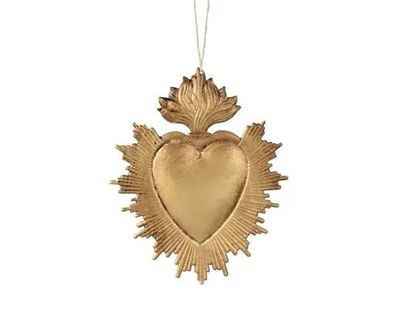 SUSPENSION OR FER COEUR 14CM