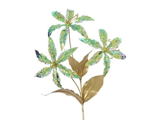 FLEURS DE LYS IRISEES ET PETALES OR