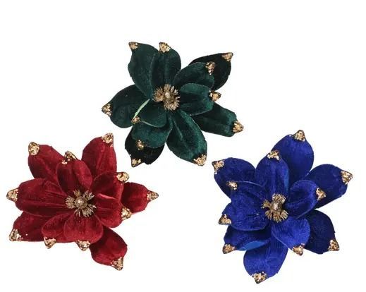 MAGNOLIA VELOURS PAILLETTE ET PETALES SEQUINS 3 ASS