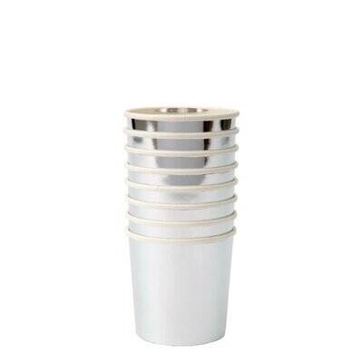 GOBELET BAS ARGENTE 26CL (x8)