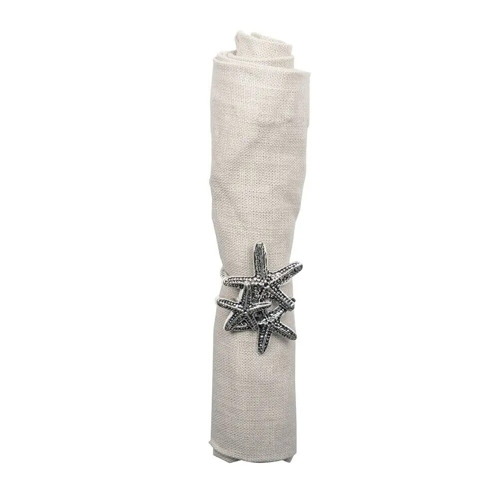 RONDS DE SERVIETTES ETOILE DE MER (x4)