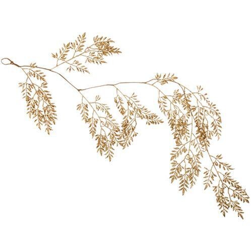 GUIRLANDE DE FEUILLAGE PAILLETTES CUIVRE 1.50M