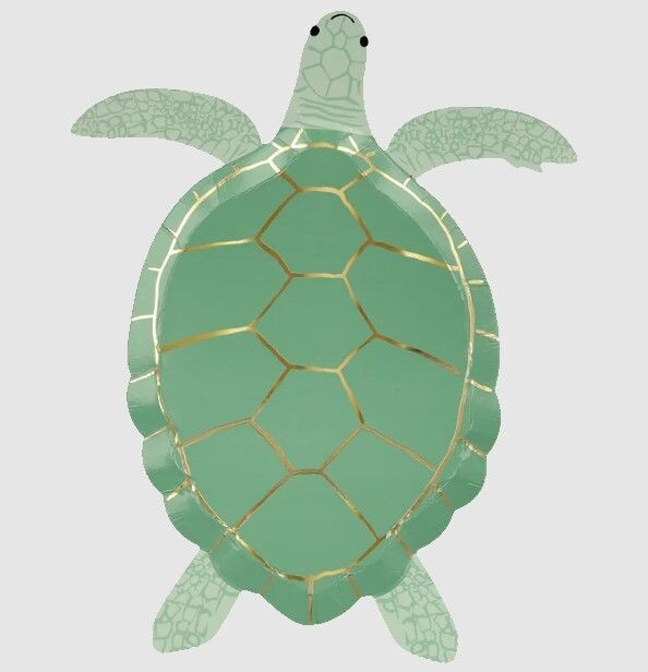 ASSIETTE FORME TORTUE 18.7X23.8CM (x8)