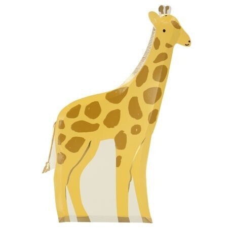 ASSIETTE FORME GIRAFE 19X28CM (x8)