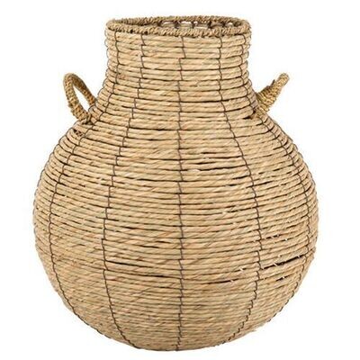PANIER OSIER NATUREL CASABLANCA 44x36CM