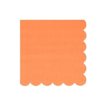 SERVIETTE PAPAYE BORD BISCUIT 33CM (x16)