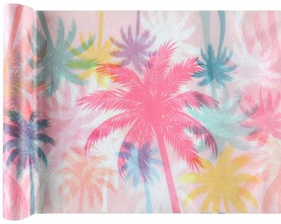 CHEMIN DE TABLE SUMMER VIBES PASTEL 30CMx5M