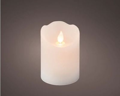 BOUGIE LED OSCILLANTE CIRE 7.5x10CM