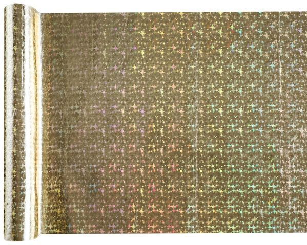 CHEMIN DE TABLE POLYESTER OR BRILLANT 27CMx3M