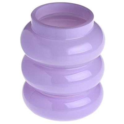 VASE VERRE ONDULE PARME 6x8.5CM