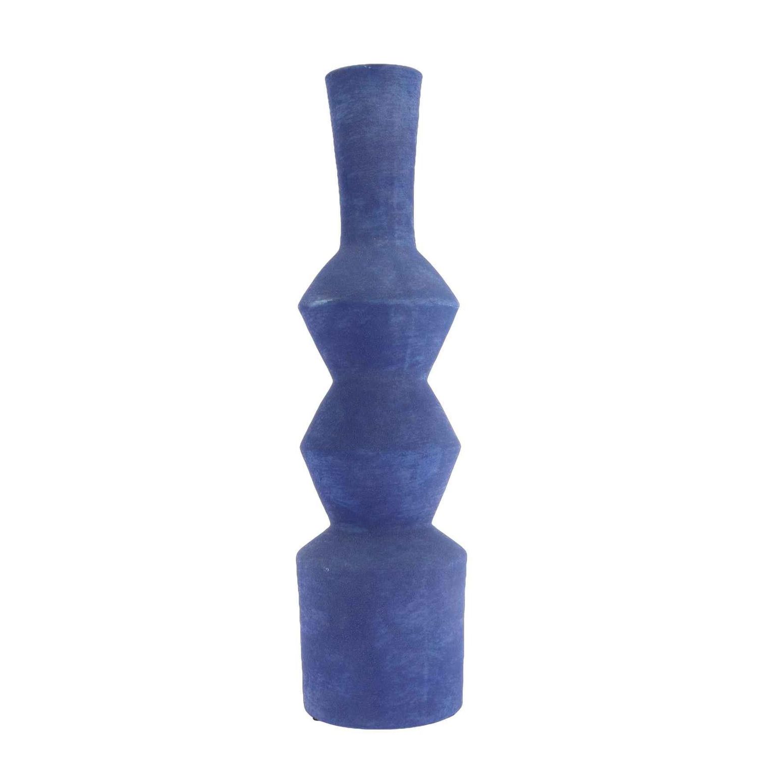 VASE SIENNA CERAMIQUE BLEU INDIGO 15X60CM