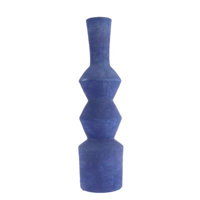 VASE SIENNA CERAMIQUE BLEU INDIGO 15X60CM