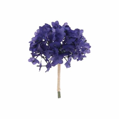 10 BRANCHES DE 6 FLEURS INDIGO SUR TIGE 10CM
