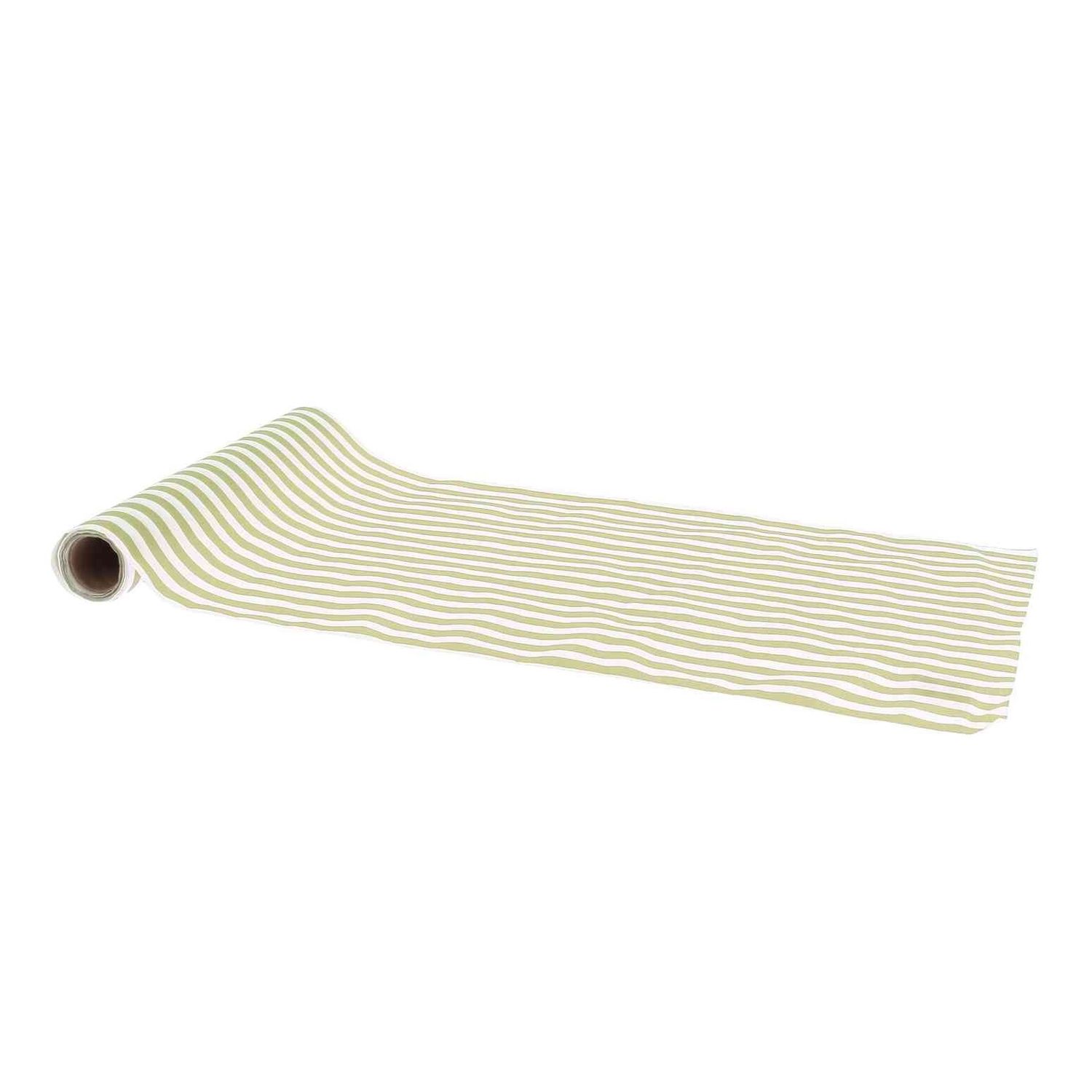 CHEMIN DE TABLE PISTACHE ET CREME 28CMX5M
