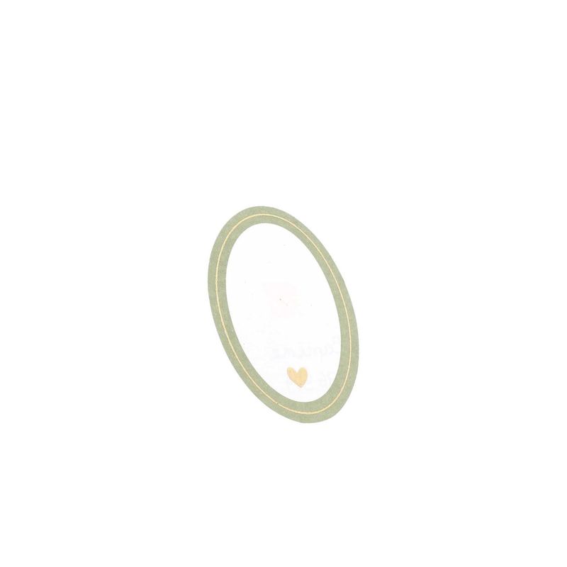 MARQUE PLACES BAPTEME VERT DE GRIS BLANC ET OR 5X6.7CM (10)