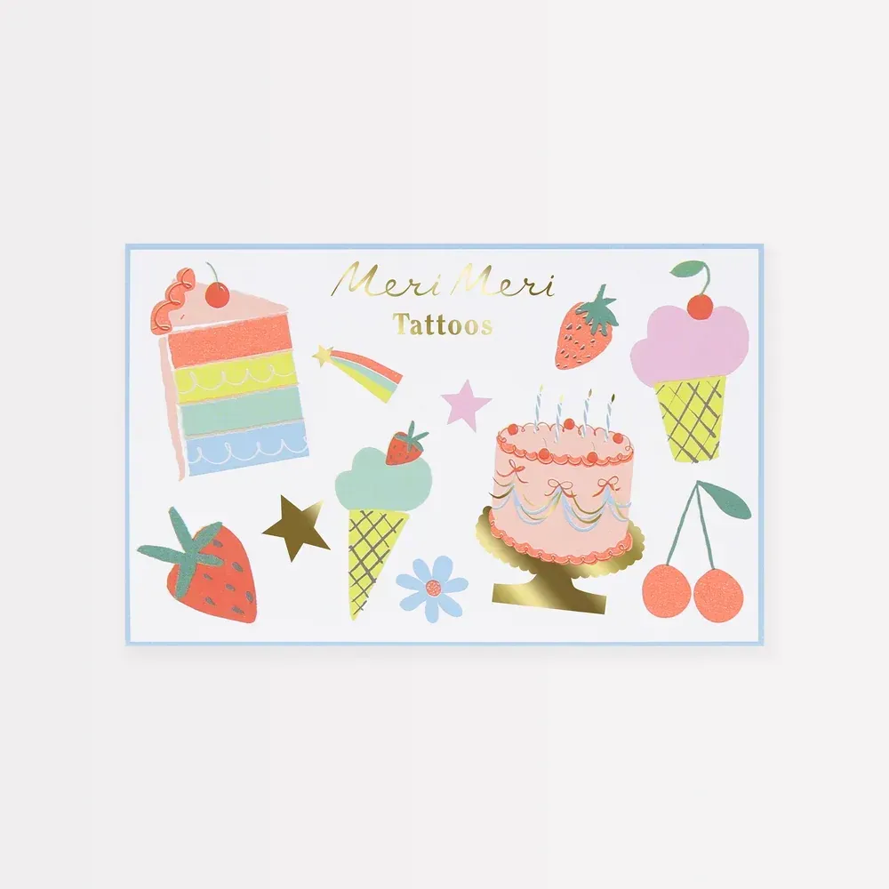 TATOOS TEMPORAIRES BIRTHDAY