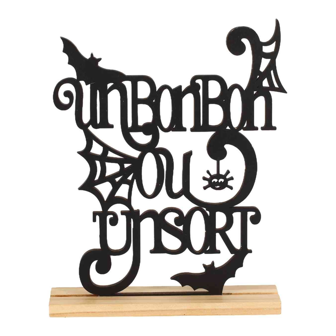 DECO "UN BONBON OU UN SORT" 15X19CM